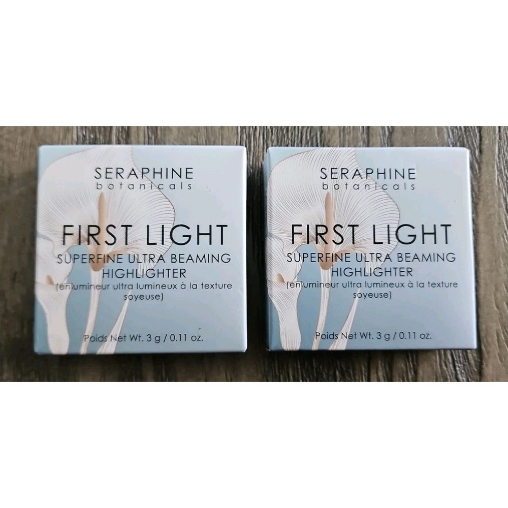 2 Seraphine Botanicals First Light Superfine Highlighter 3g 0.11 oz Melon Sorbet